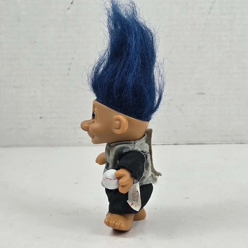 Vtg 90s Russ Troll Doll Seattle Mariners MLB Baseball Blue Hair 4